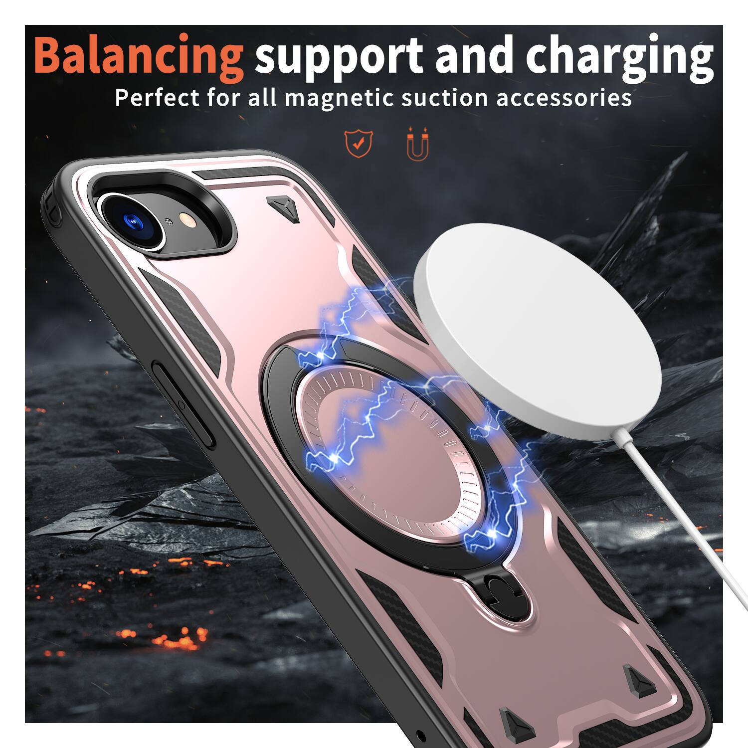 Balancing support and charging  
Perfect for all magnetic suction accessories
