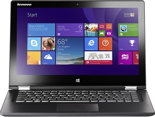  Lenovo - Yoga 2 2-in-1 13.3&quot; Touch-Screen Laptop - Intel Core i5 - 4GB Memory - 500GB Hard Drive - Black