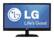 Front. LG - 24" Flat-Panel LED Monitor - Black.