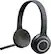 Front. Logitech - H600 RF Wireless On-Ear Headset - Black.