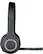 Alt View 11. Logitech - H600 RF Wireless On-Ear Headset - Black.