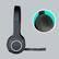 Alt View 16. Logitech - H600 RF Wireless On-Ear Headset - Black.