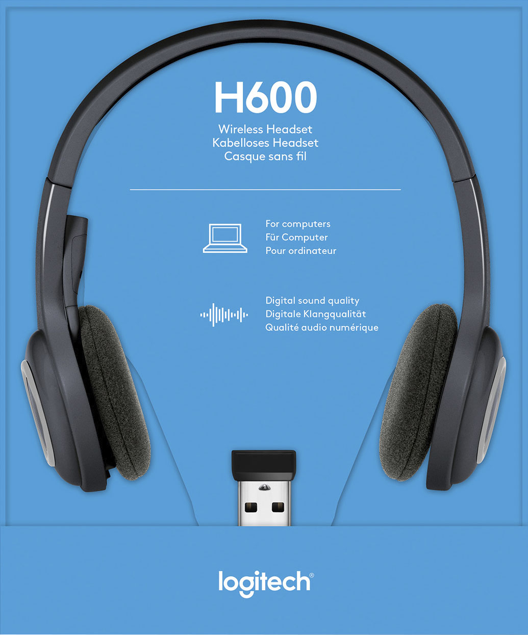 Buy: Logitech H600 RF Wireless Headset Black 981-000341