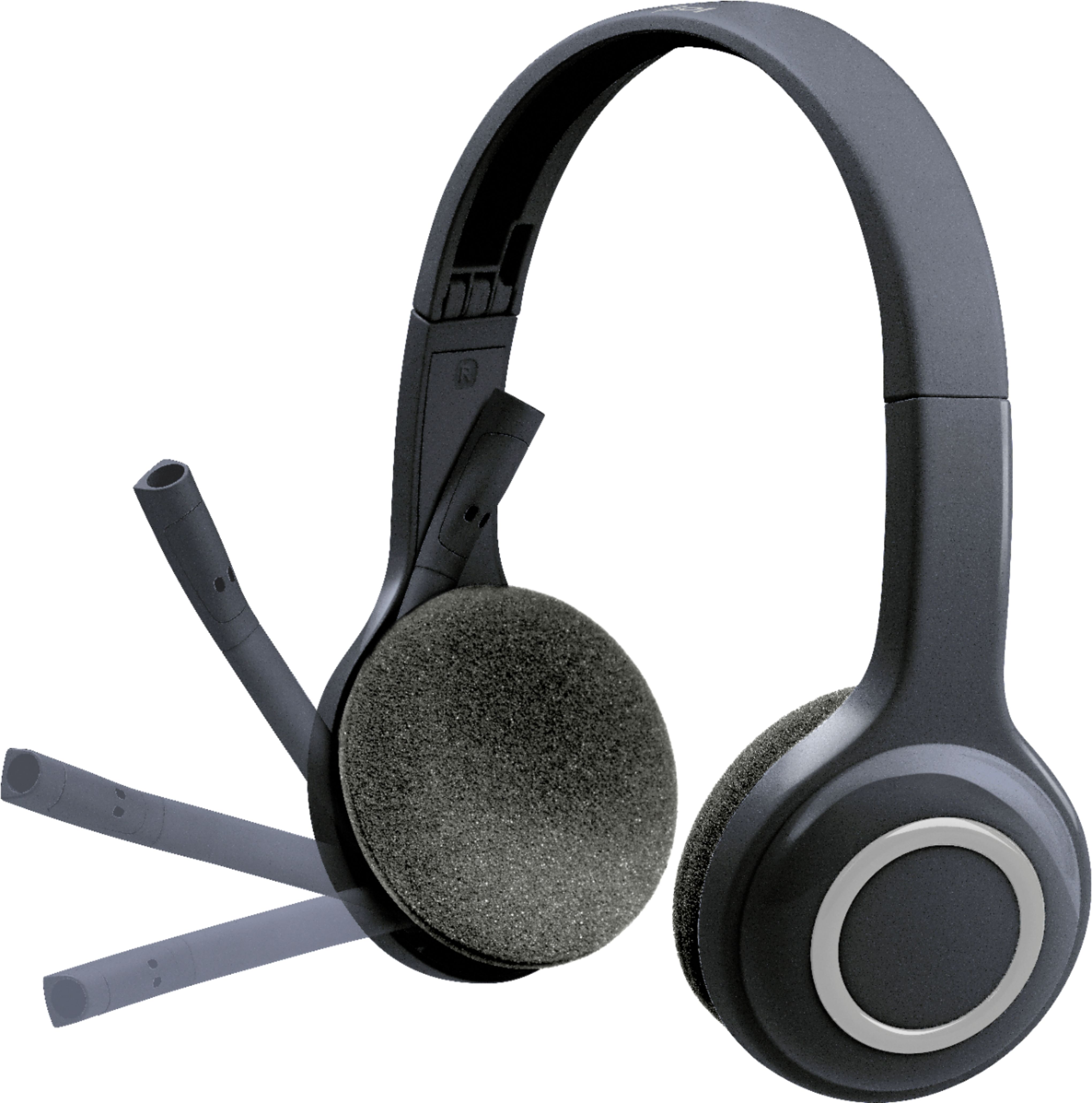 Løfte Forbindelse Ulykke Logitech H600 RF Wireless On-Ear Headset Black 981-000341 - Best Buy