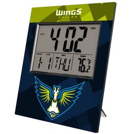 Keyscaper - Dallas Wings Color Block Digital Desk Clock - Multicolor