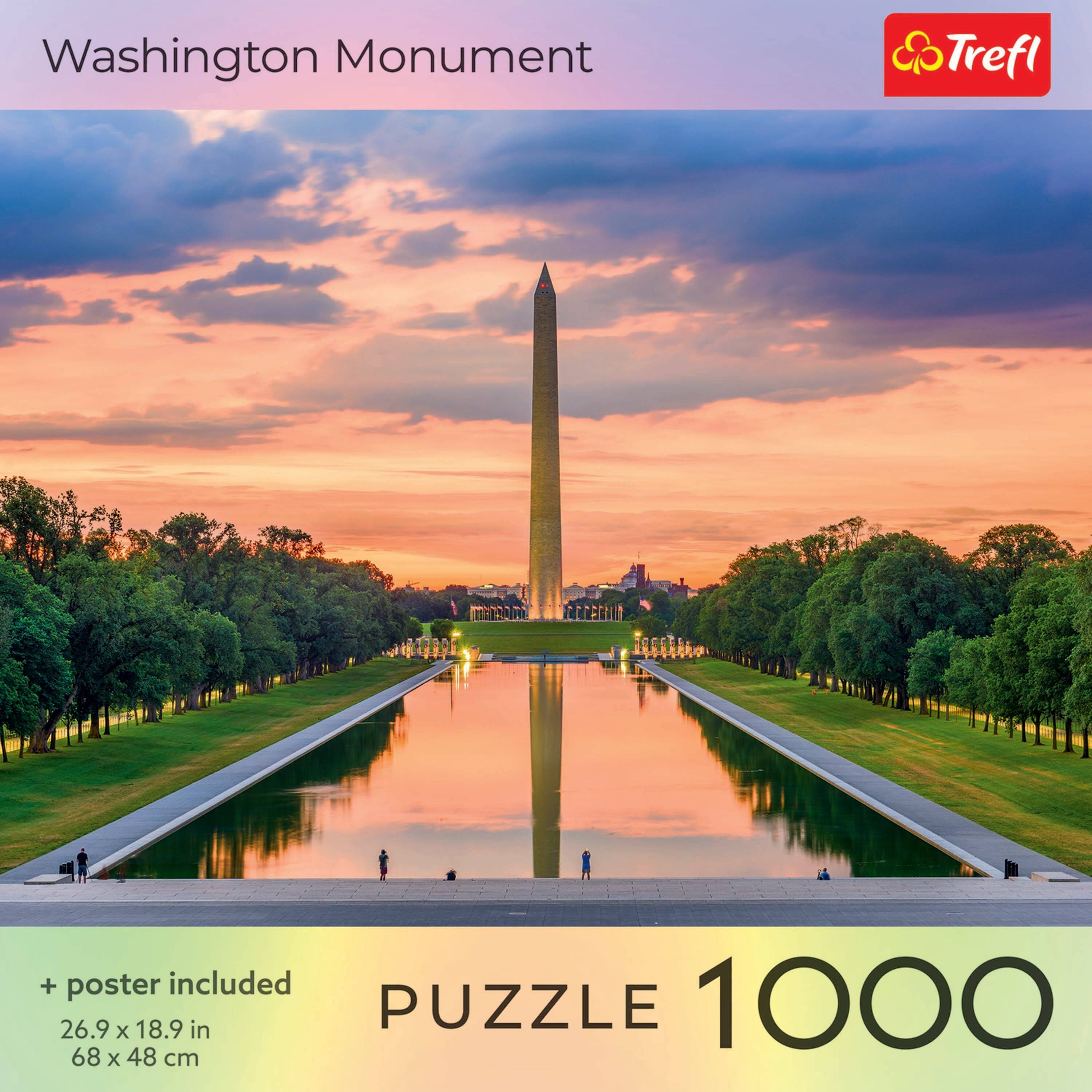 Washington Monument  
Trefl  

+ poster included  
26.9 x 18.9 in  
68 x 48 cm  

PUZZLE 1000