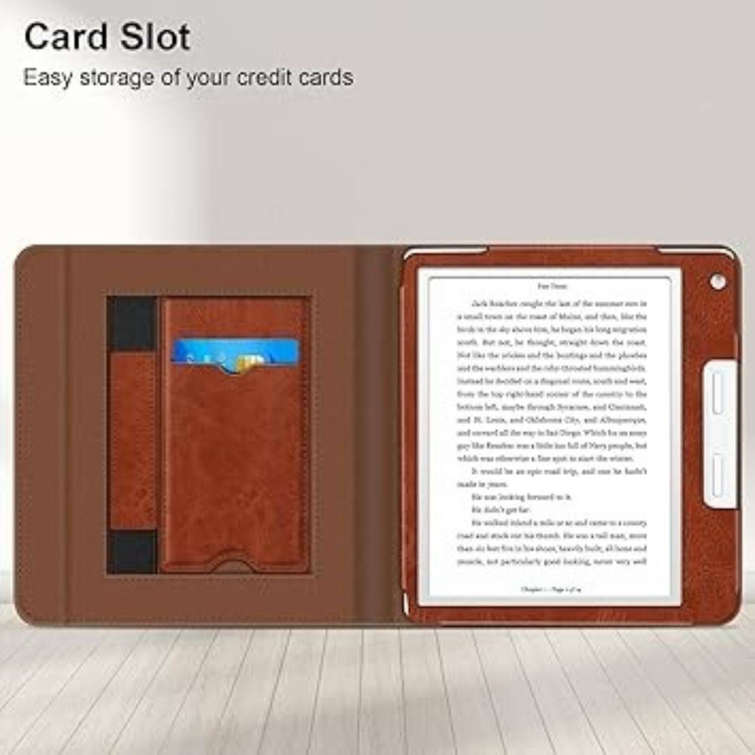 Card Slot  
Easy storage of your credit cards