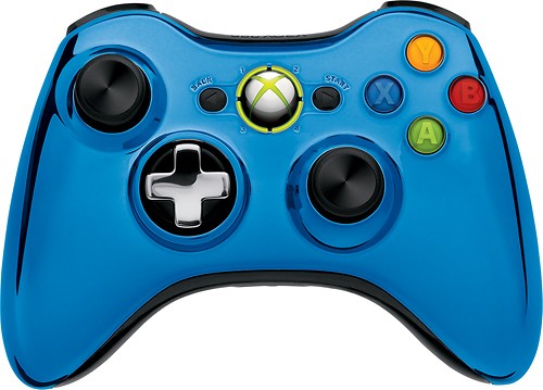 Microsoft - Special Edition Chrome Series Wireless Controller for Xbox 360