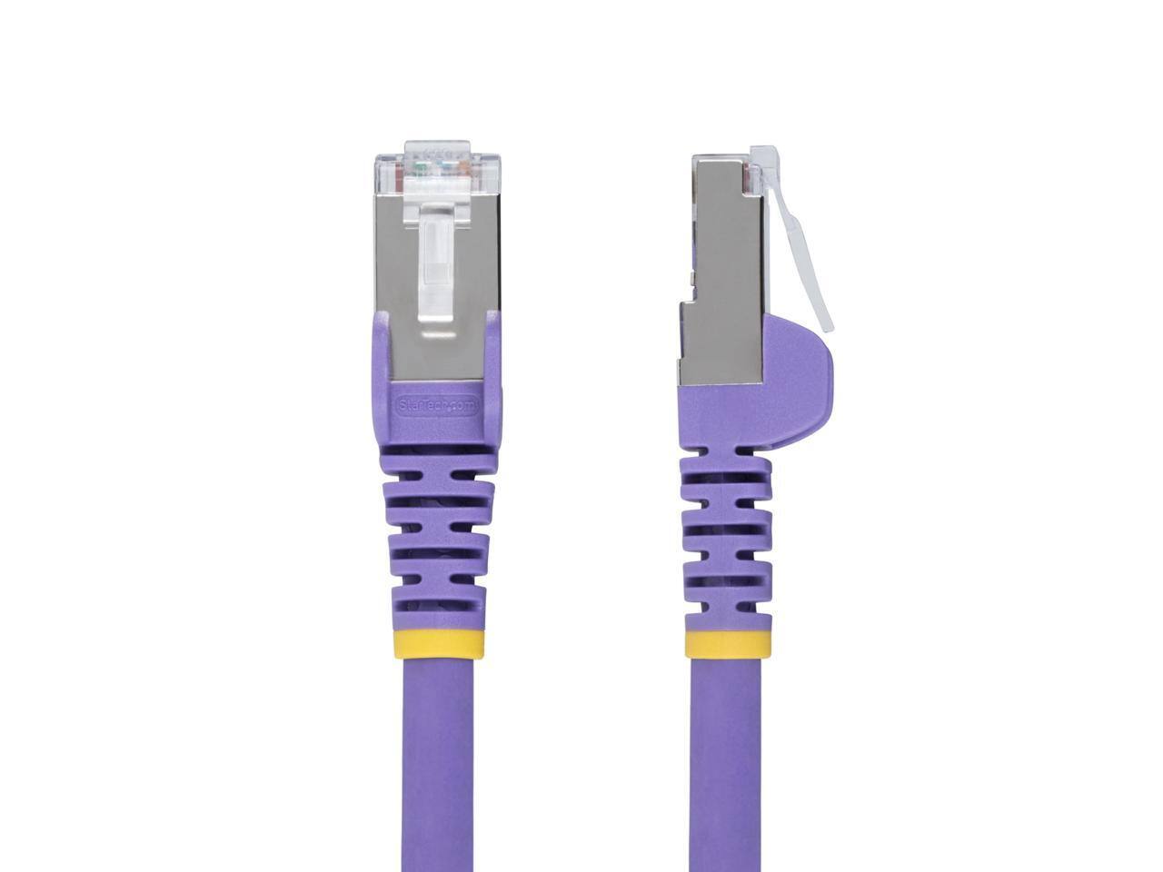 Alt View 5. StarTech.com - StarTech 1ft Purple CAT6a Ethernet Cable Model NLPL-1F-CAT6A-PATCH.