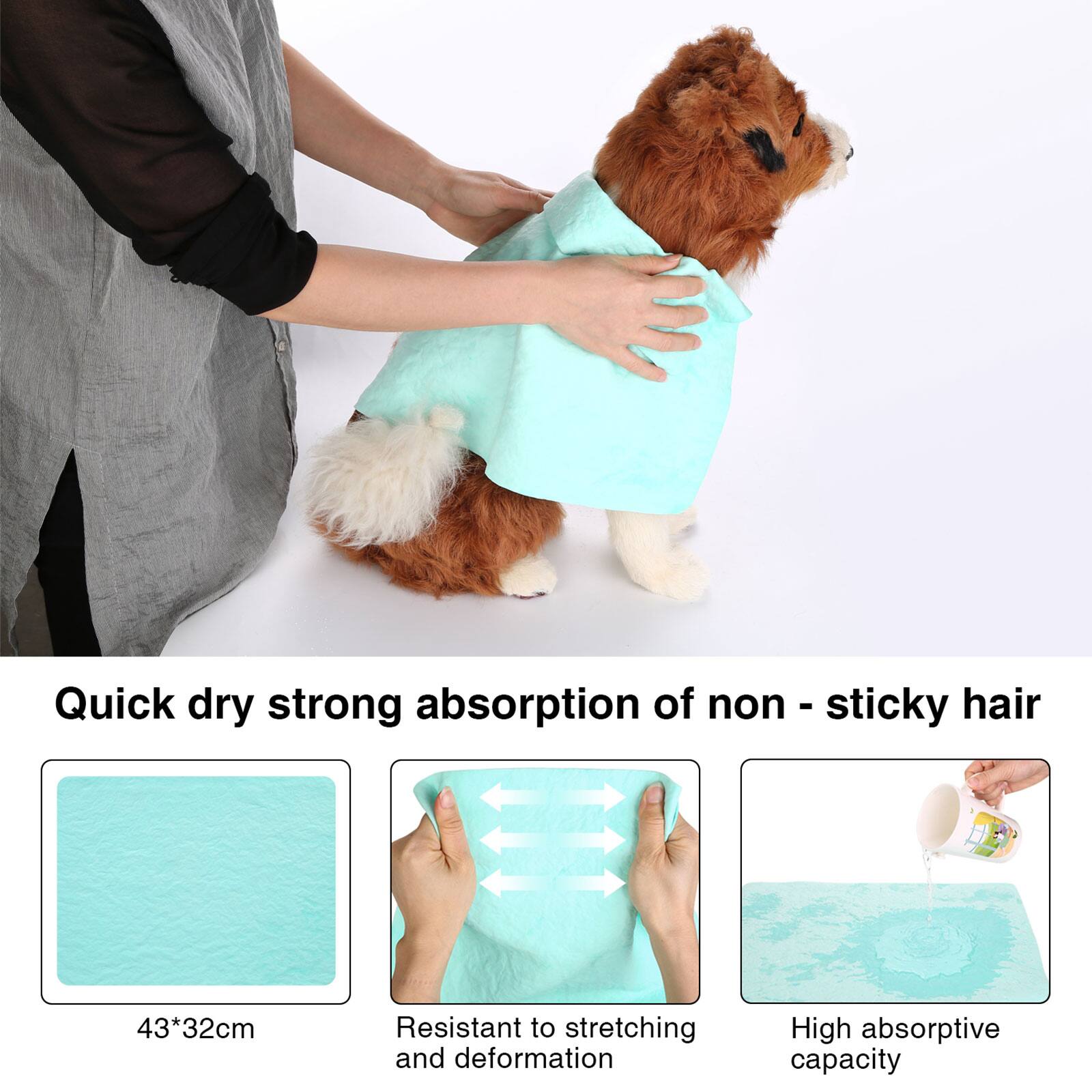 Quick dry strong absorption of non - sticky hair

43*32cm

Resistant to stretching and deformation

High absorptive capacity