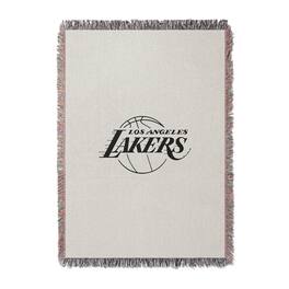 Chad & Jake - Los Angeles Lakers Woven Blanket - White