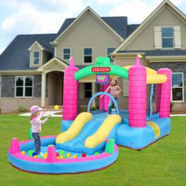 Winado - Bounce Inflatable House with 350W Air Blower, Jumping Children Outdoor Castle for Backyard, Park, Kindergarten, Bouncy