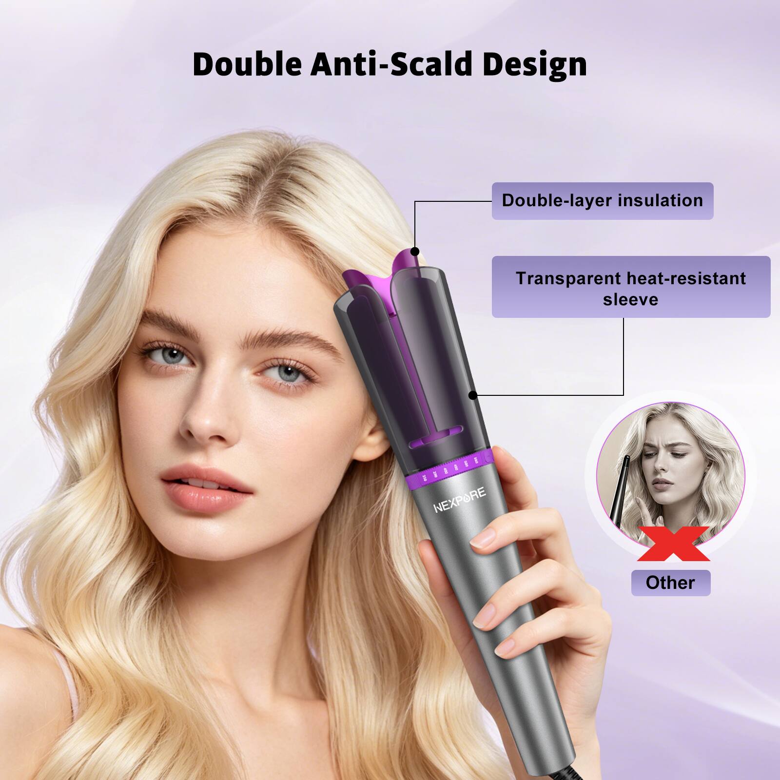 Double Anti-Scald Design  
Double-layer insulation  
Transparent heat-resistant sleeve  
1 TXRERLE  
INEXPORE  
Other
