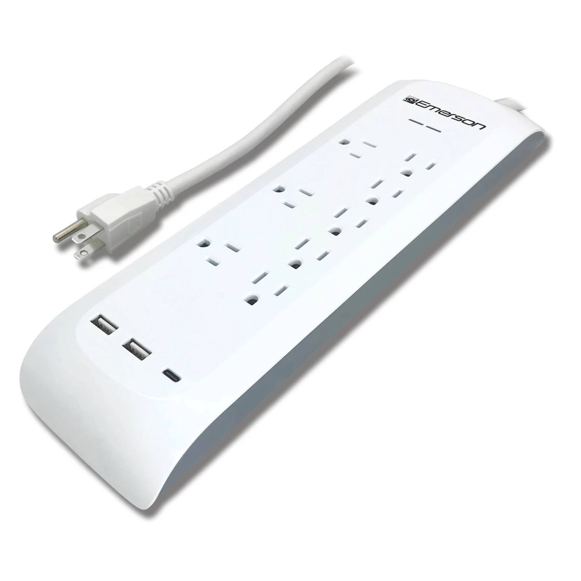 Copeland - 11-in-1 Multi-Outlet Surge Protector Charging System - White