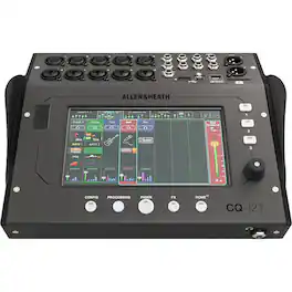 Allen & Heath - Allen Heath CQ-12T Ultra-Compact 12-Ch Digital Mixer w/7" Touchscreen - Black