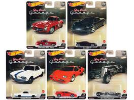 "Jay Leno’s Garage" 5 piece Set "Car Culture" Series Diecast Model Cars by Hot Wheels - Multicolor