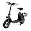 Front. Windhorse - WINDHORSE Urban Cruiser Foldable Electric Scooter with Seat, 450W Brushless Motor, 20 Miles Max Range, 20 MPH Max Speed - Black.
