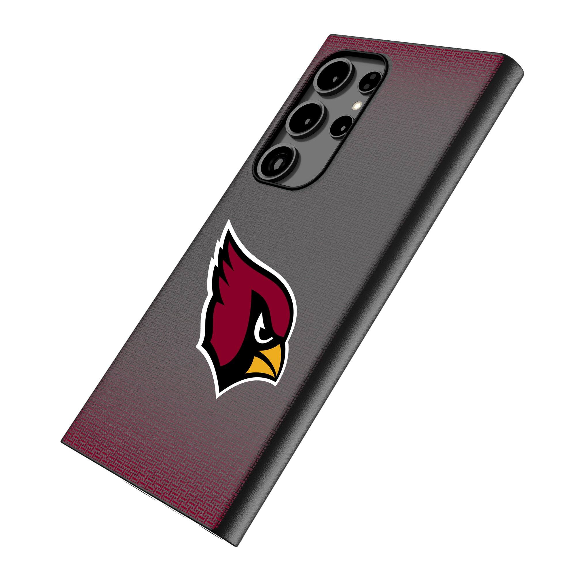 Alt View 1. Keyscaper - Arizona Cardinals Linen Galaxy Magnetic Bump Case - S25 Ultra - Black.