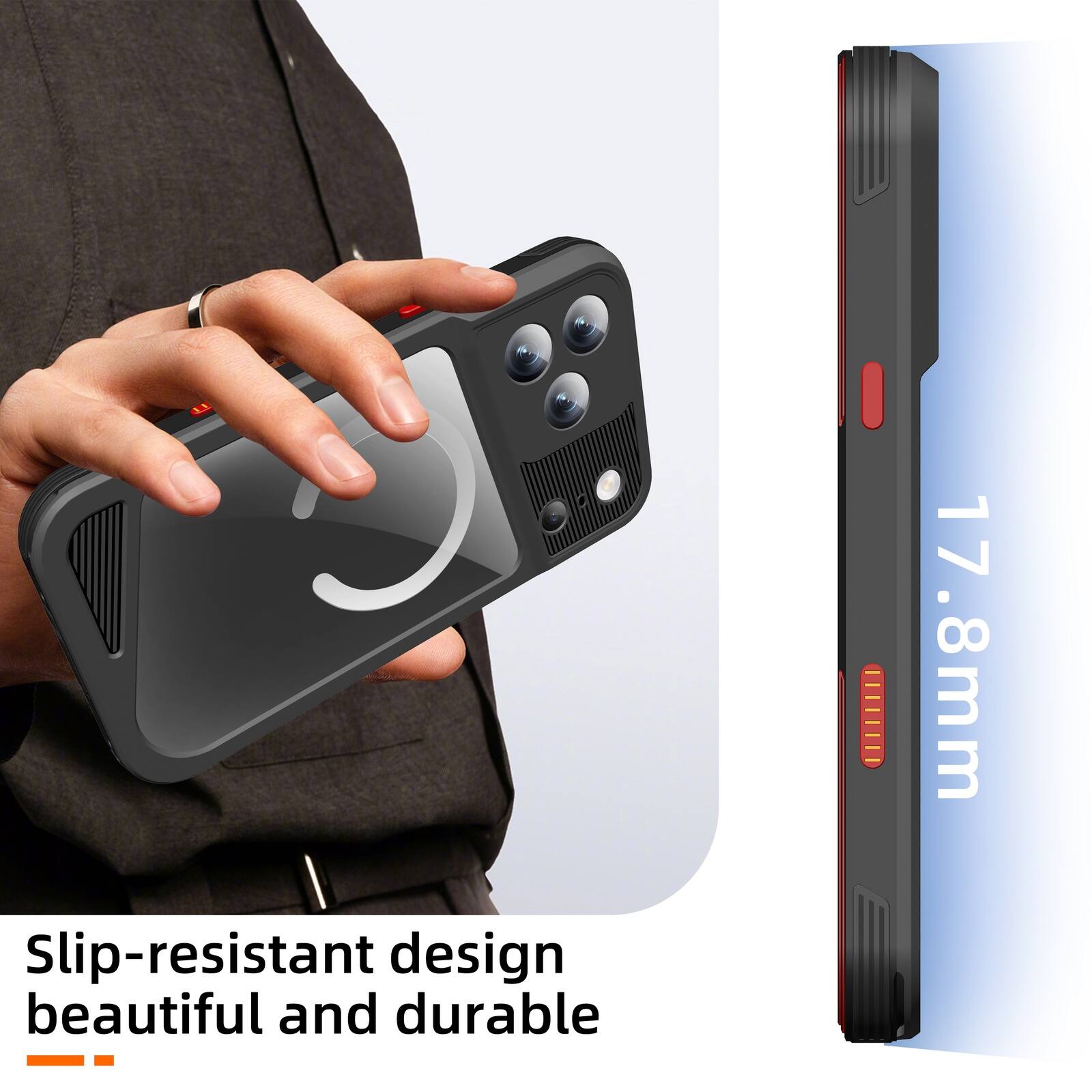 Slip-resistant design beautiful and durable 17.8mm