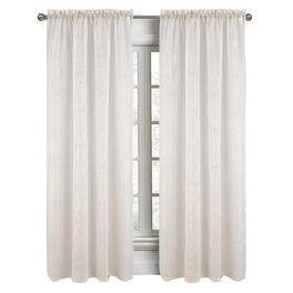 RT Designers Collection - Andrea Emb Metallic Doily Rod Pocket Room Darkening Curtain Panels for Bedroom 54" x 95" - Gold