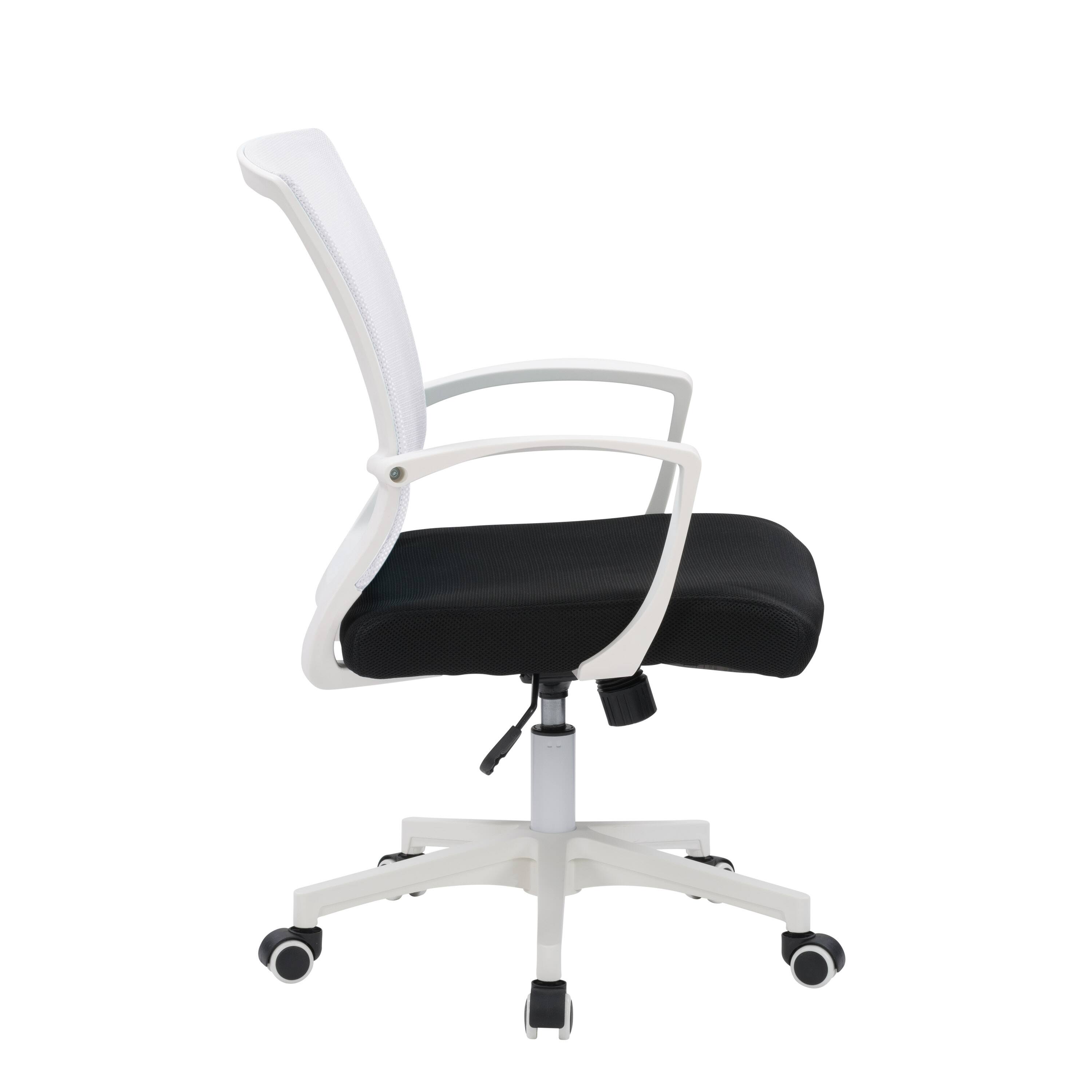 Alt View 12. CorLiving - Workspace Mesh Back Office Chair - White and Black.