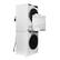 Angle. Conserv - Conserv LUXE Energy Star Compact Stackable Washer 2.2 cf 110 V+ Electric Dryer 4 Cf Ventless Sensor w/Shelf 220V - White.