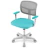 Costway - Auto Lock Kids Mesh Chair with Armrests Height Adjustable 360-Degree Swive - Green