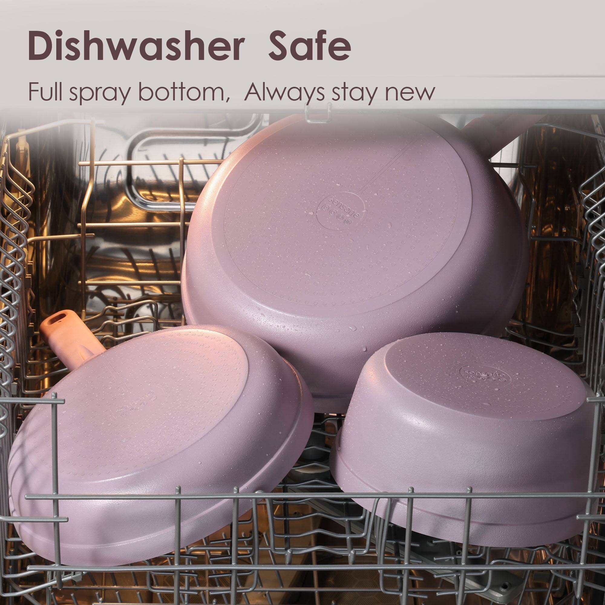 Dishwasher Safe  
Full spray bottom, Always stay new