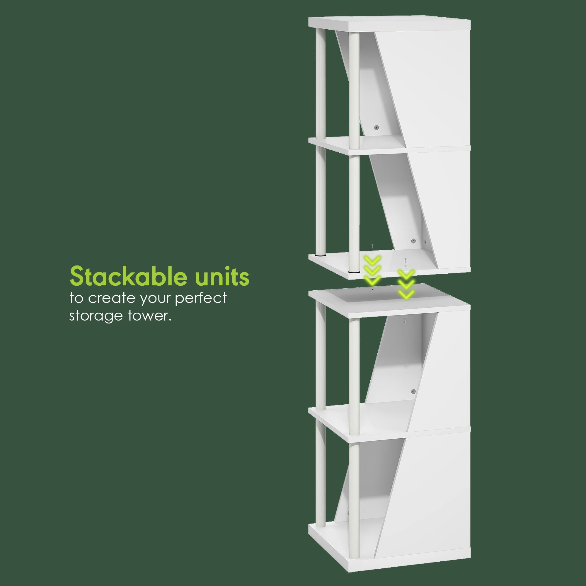Stackable units to create your perfect storage tower.