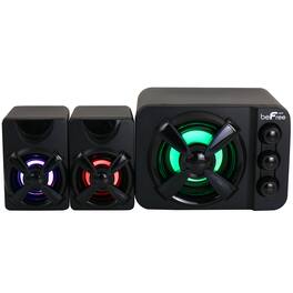 beFree Sound - Color LED 2.1 Gaming Speaker System - Black