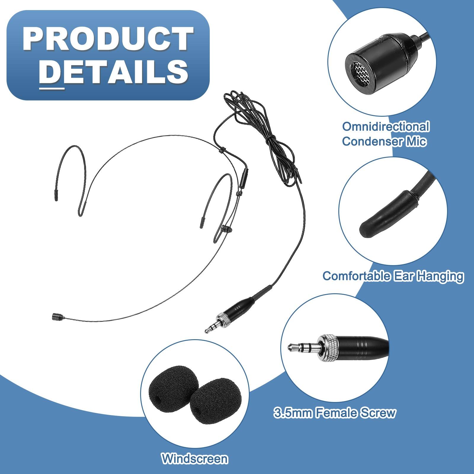 PRODUCT DETAILS

- Omnidirectional Condenser Mic
- Comfortable Ear Hanging
- 3.5mm Female Screw
- Windscreen