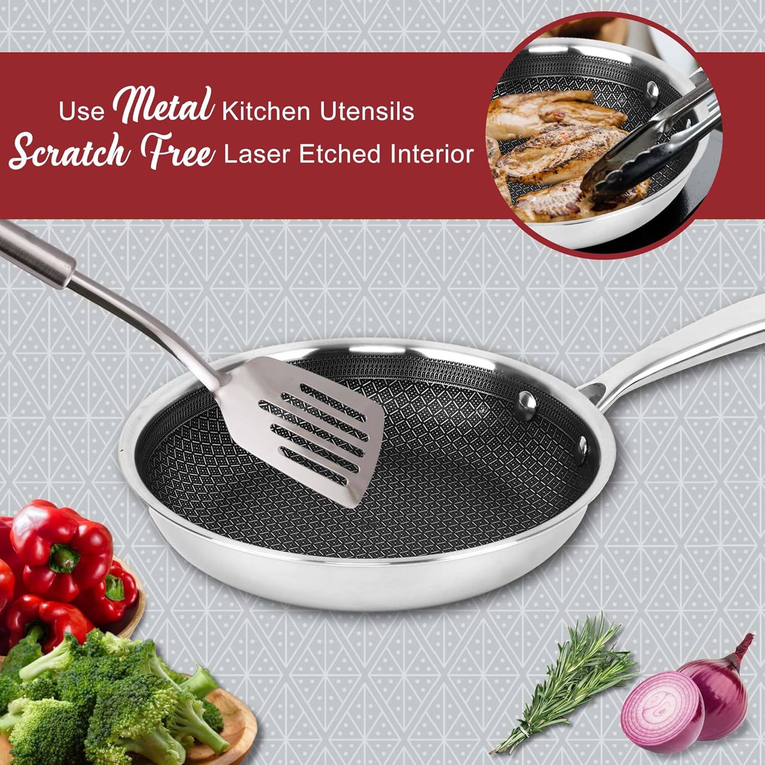 Use Metal Kitchen Utensils Scratch Free Laser Etched Interior