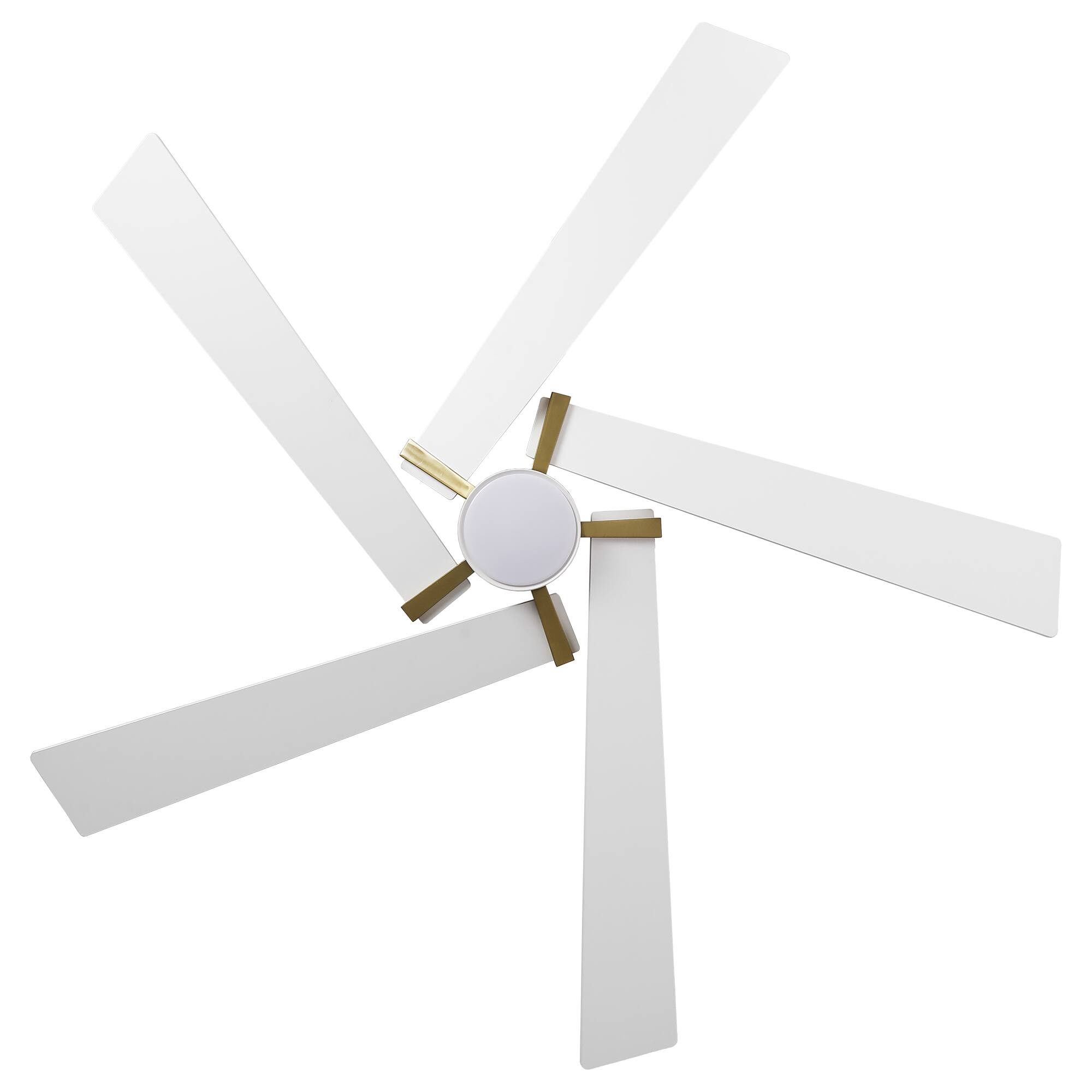 Alt View 10. Parrot Uncle - 60" Modern White LED Ceiling Fan with Remote Control and Reversible Blades - White.