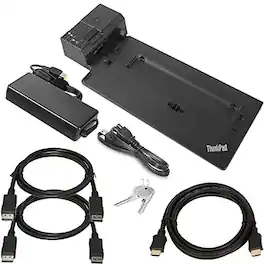Lenovo - 135W ThinkPad Ultra Docking Station (40AJ0135US) Bundle