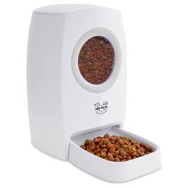 Arf Pets - Automatic Pet Feeder W/Portion Control, Voice Recorder, & Programmable Up to 4 Meals a Day - White