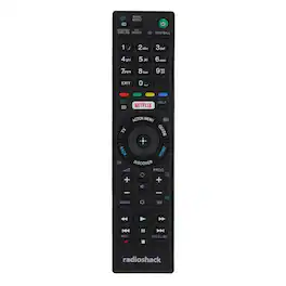 RadioShack - Universal Remote Control Compatible with Sony TVs - Black
