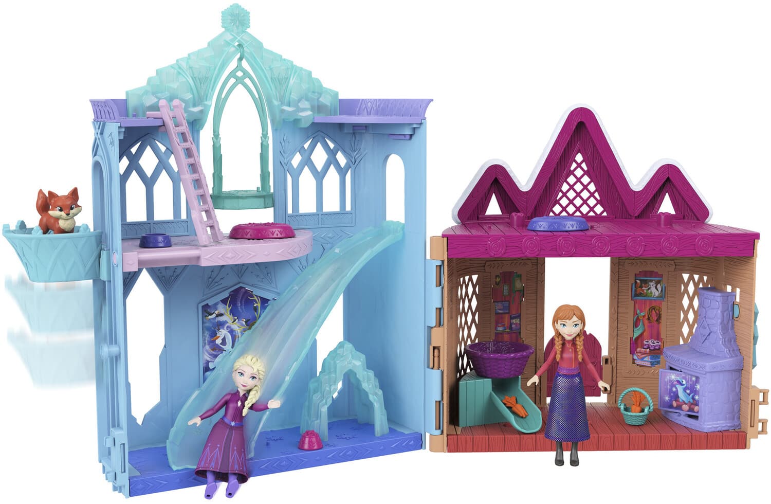Mattel Disney Storytime Stackers: Frozen Winter Animal Fun Playset