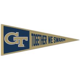 WinCraft - Georgia Tech Yellow Jackets 13" x 32" Slogan Pennant - Multicolor