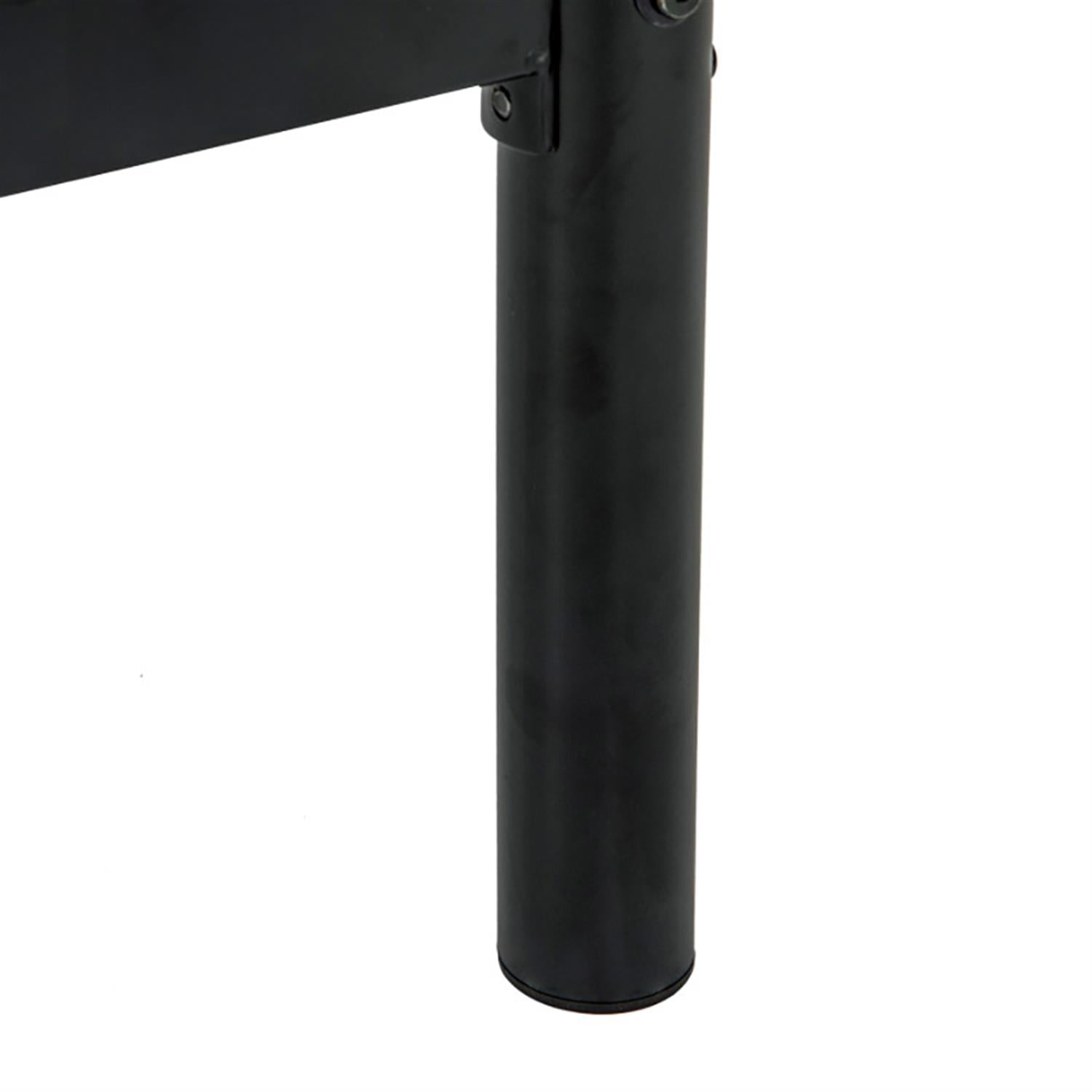 Alt View 2. Pefilos - Metal Bunk Bed Frame Twin Over Twin with Ladder and Full-length Guardrails, Heavy Duty Metal Bed Frame - Black.