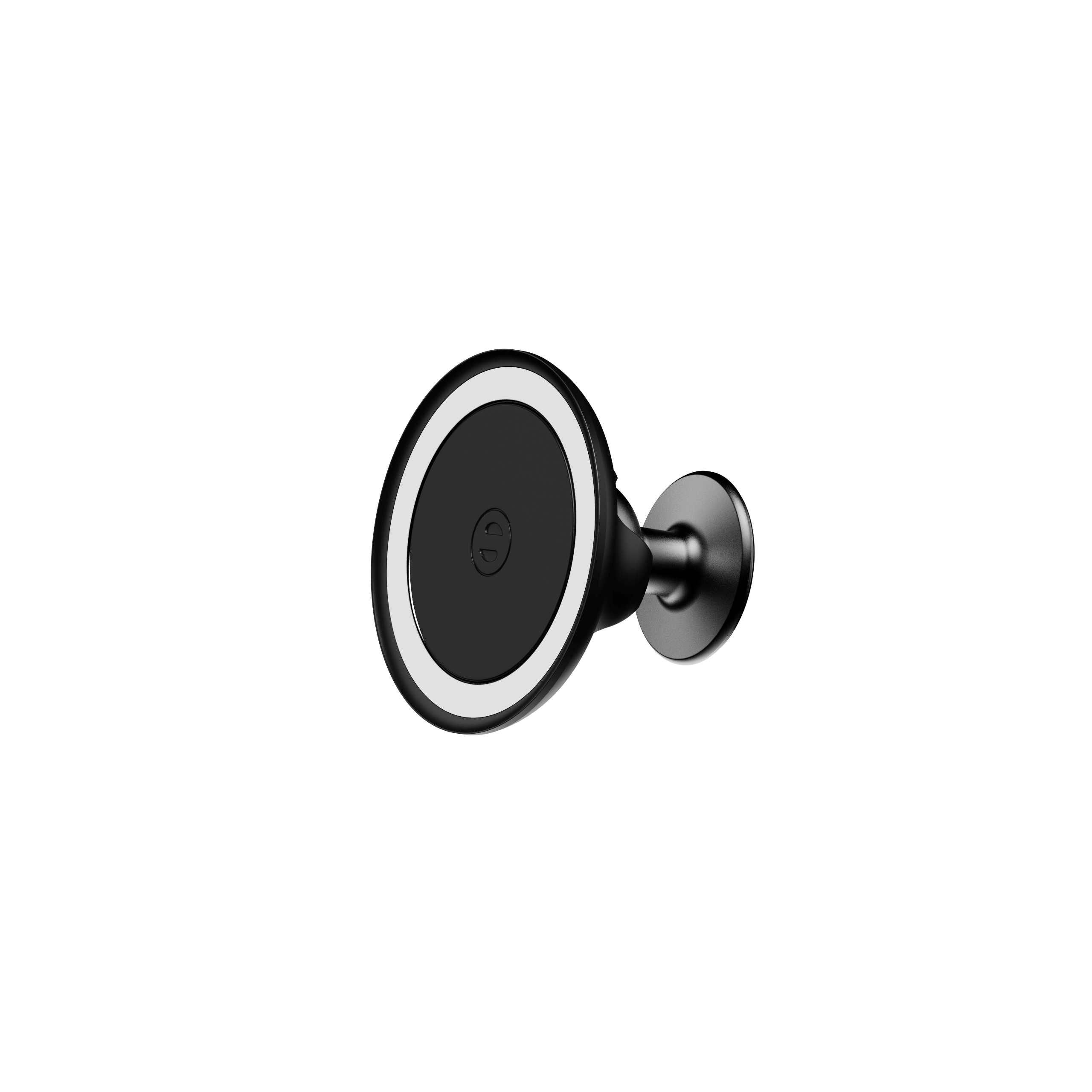 Angle. OhSnap - Snap Car- Magentic Car Mount - Black.