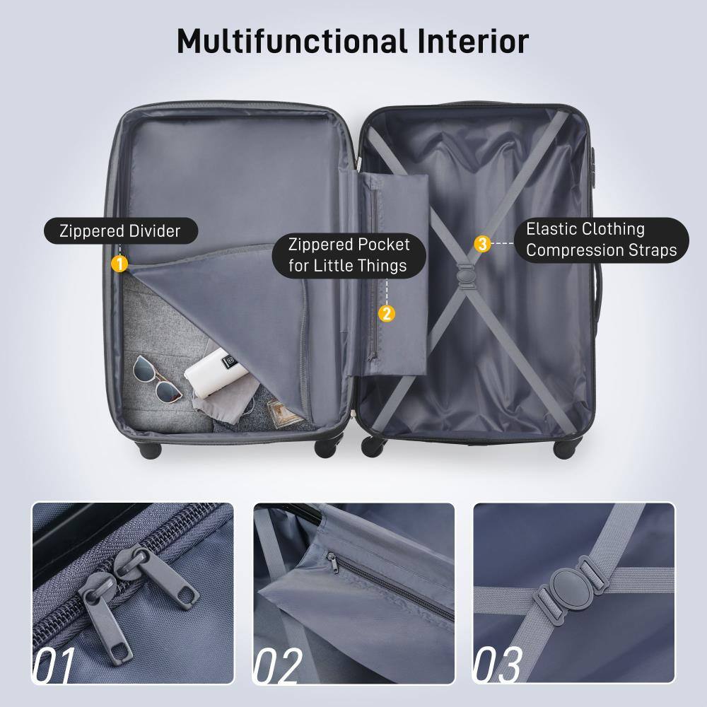Multifunctional Interior

1. Zippered Divider
2. Zippered Pocket for Little Things
3. Elastic Clothing Compression Straps