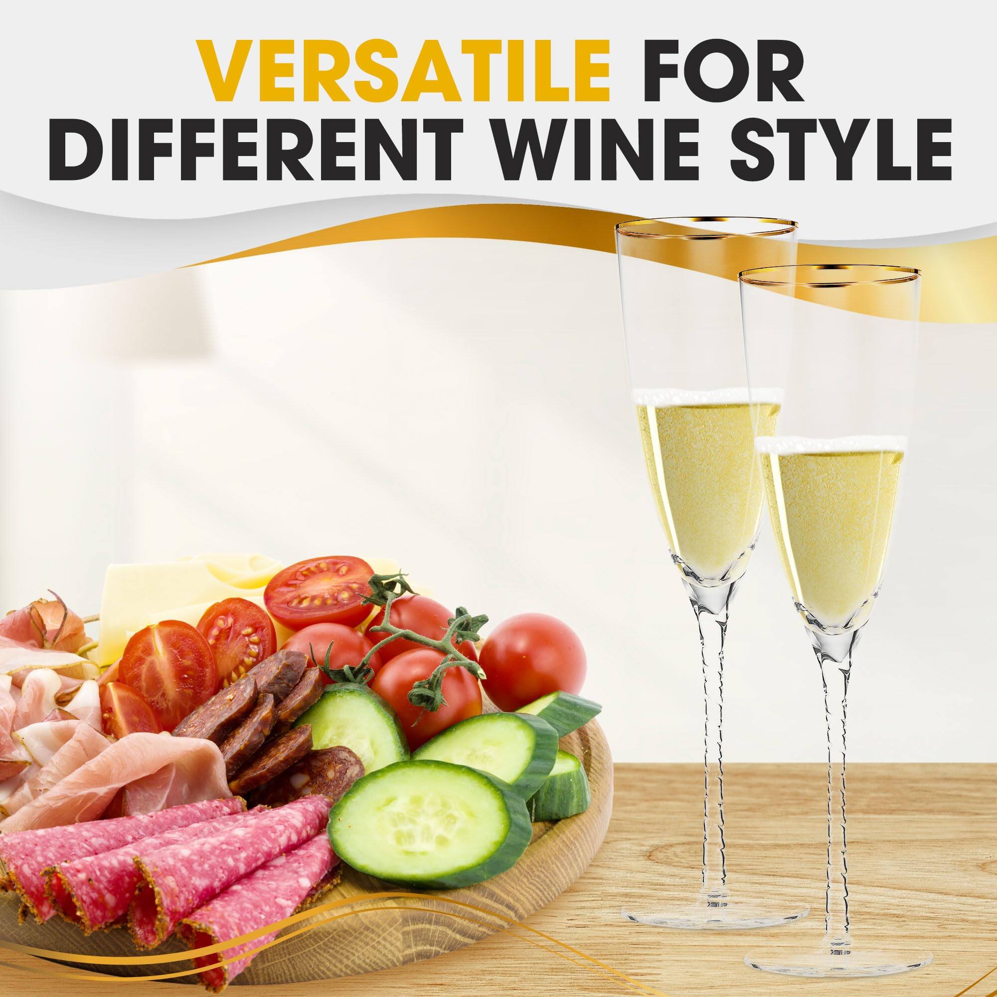 VERSATILE FOR DIFFERENT WINE STYLE