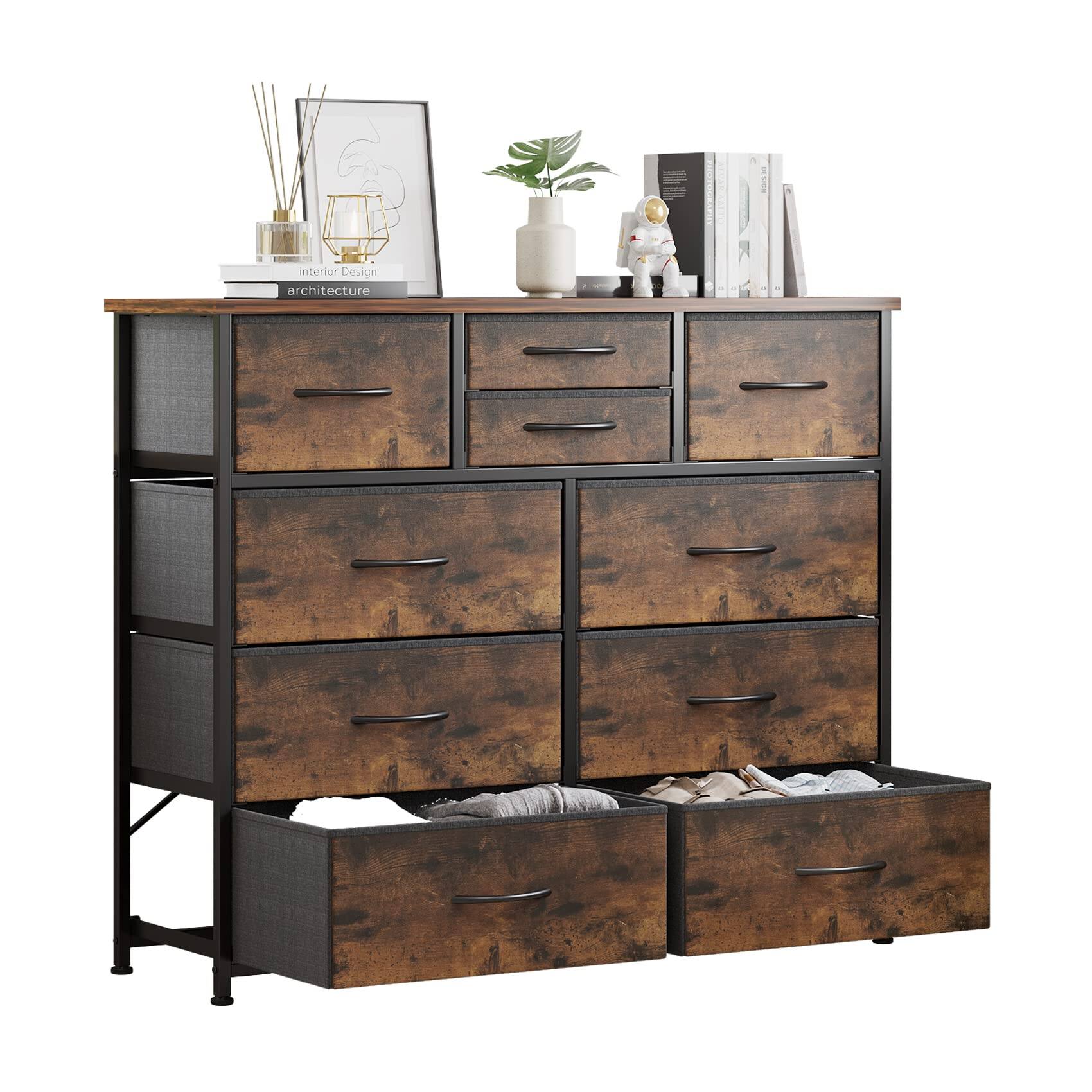 10 Drawer/Rustic Brown