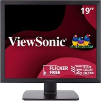 ViewSonic - 19" IPS LED HD Monitor (DVI, VGA) - Black - Front_Zoom
