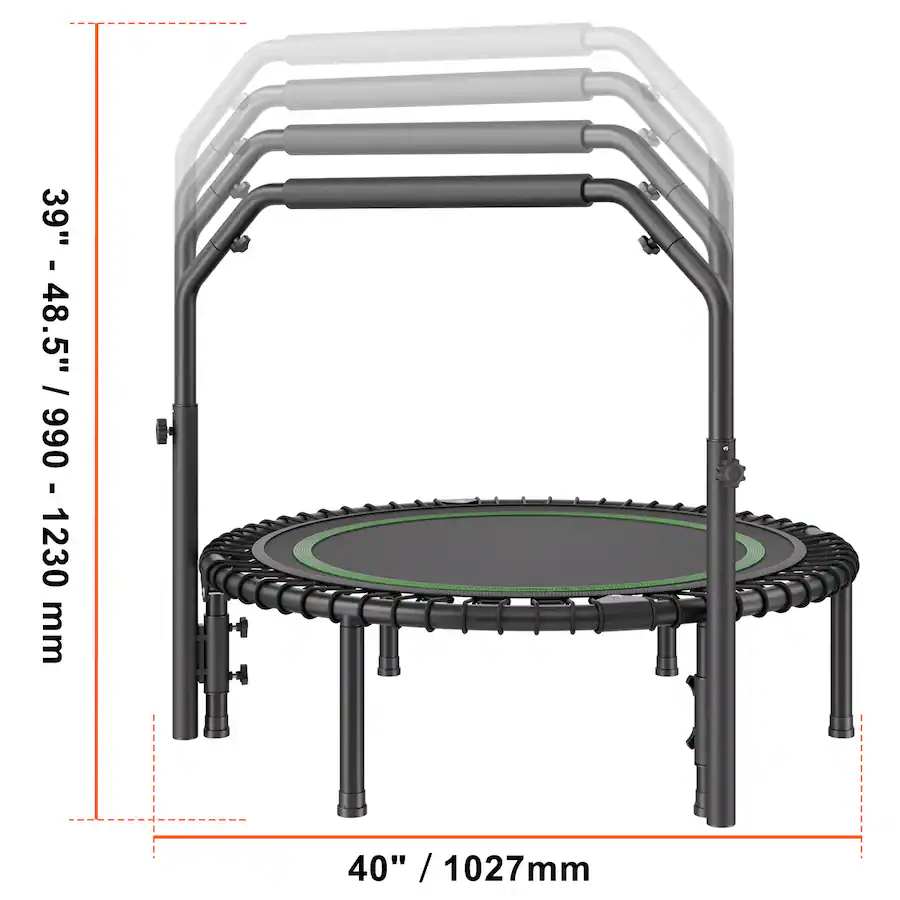 Mini Trampoline Pliable pour Enfant-VEVOR-955 x 750 mm-Fitness Mini Trampoline Pliable pour Enfant-VEVOR-955 x 750 mm-Fitness