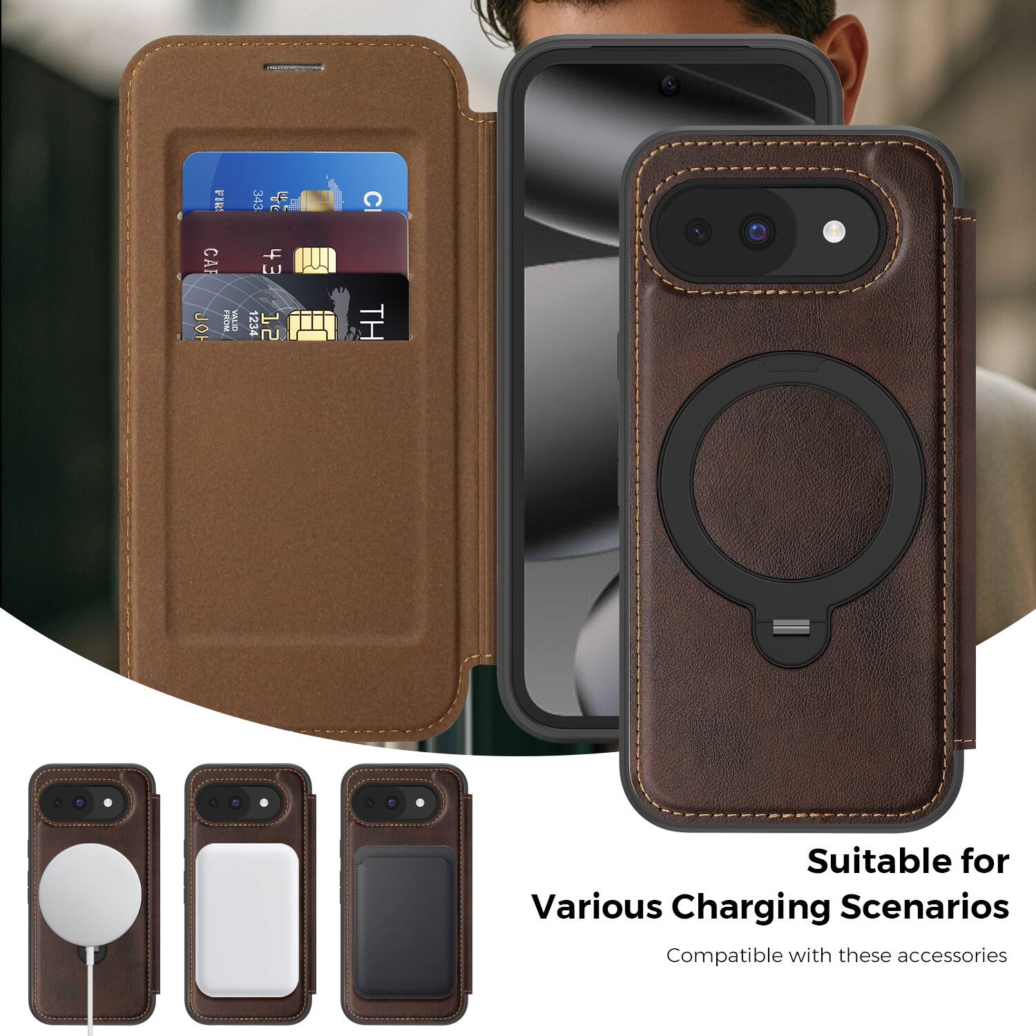 Suitable for Various Charging Scenarios  
Compatible with these accessories