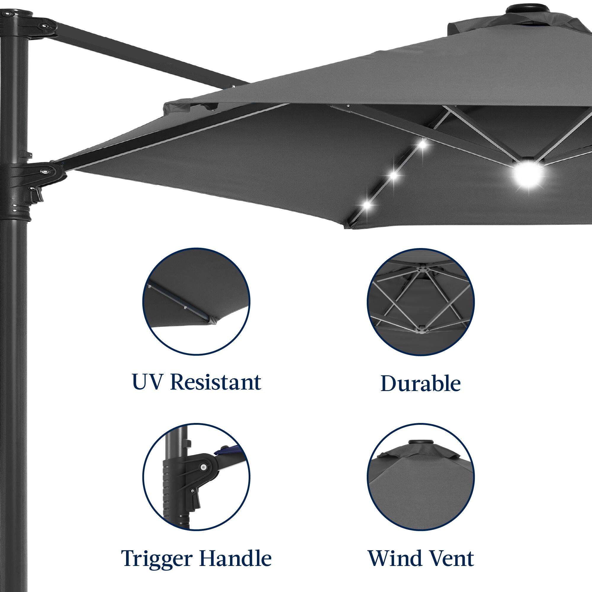 UV Resistant  
Durable  
Trigger Handle  
Wind Vent