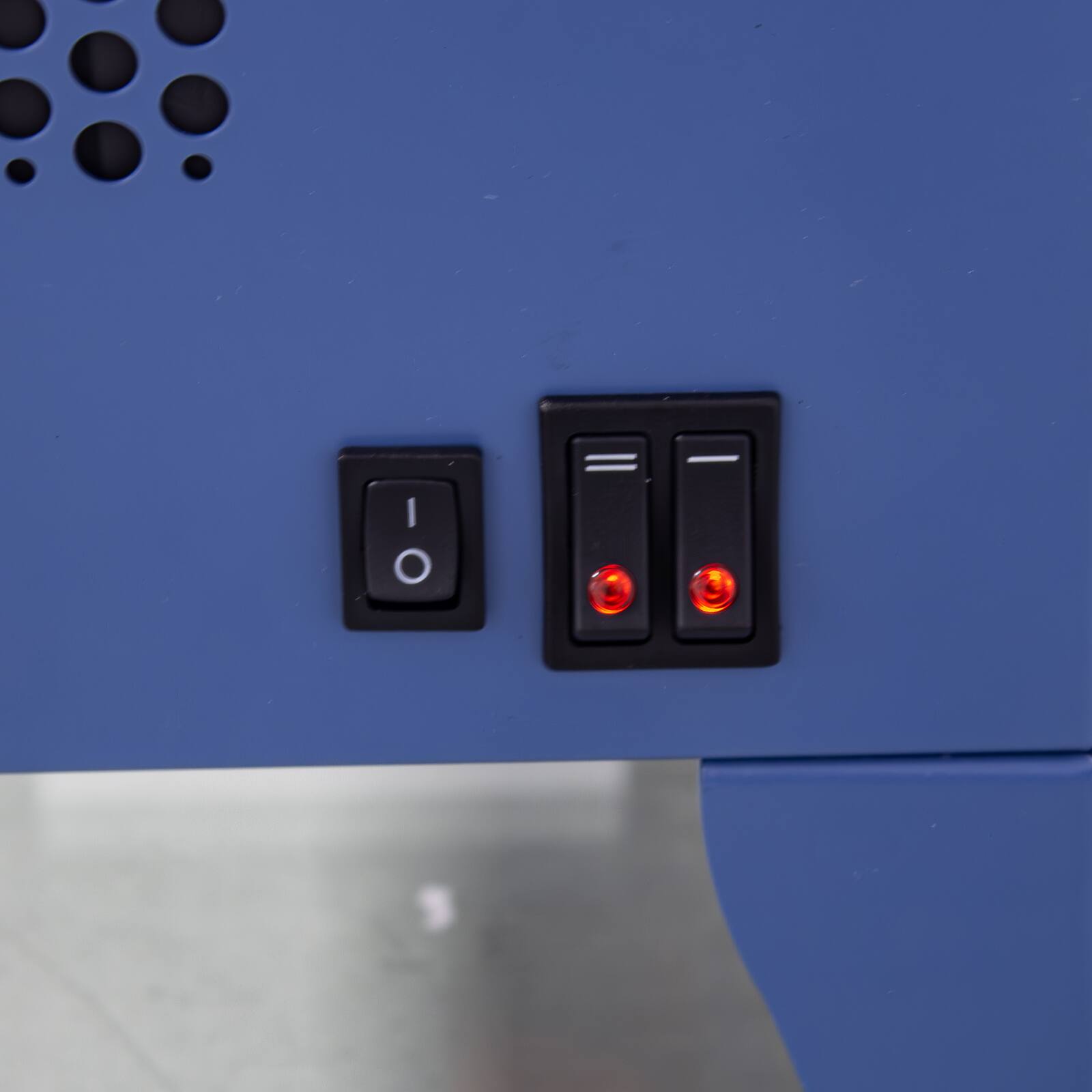 Alt View 8. Chateau Abodes - 17" Electric Fireplace, Freestanding Heater with Realistic Flame & Log, Overheat Protection - Blue.