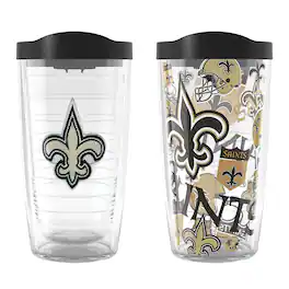 Tervis - New Orleans Saints Two-Pack 16oz. Allover Classic Tumbler Set - Multicolor
