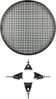 Install Bay - 10" Waffle Grille - Black - Front_Zoom